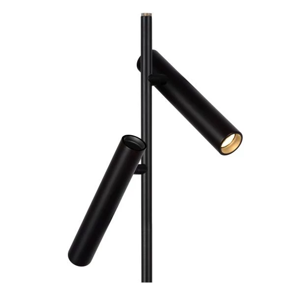 Lucide PHILON - Lampadaire / lampe de lecture - Ø 23 cm - LED Dim. - 2x4,5W 3000K - Noir - détail 2
